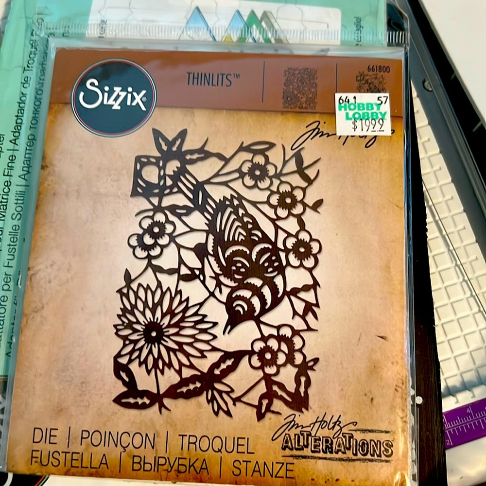 Tim Holtz Sizzix 661800 Paper-Cut Bird Die